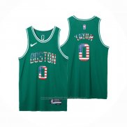 Maillot Boston Celtics Jayson Tatum #0 75th Bandera Edition Vert