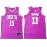 Maillot Boston Celtics Kyrie Irving #11 Autentico Rosa