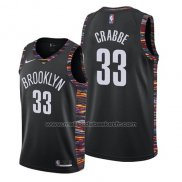 Maillot Brooklyn Nets Allen Crabbe #33 Ville 2019 Noir