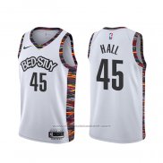 Maillot Brooklyn Nets Donta Hall #45 Ville 2020 Blanc