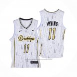 Maillot Brooklyn Nets Kyrie Irving #11 Christmas Blanc