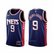 Maillot Brooklyn Nets Timothe Luwawu-cabarrot #9 Ville 2021-22 Bleu