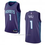 Maillot Charlotte Hornets LaMelo Ball #1 Statement 2022-23 Volet