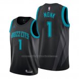 Maillot Charlotte Hornets Malik Monk #1 Ville Edition Noir