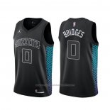 Maillot Charlotte Hornets Miles Bridges #0 Ville Noir