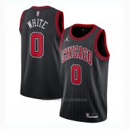 Maillot Chicago Bulls Coby White #0 Statement 2020-21 Noir