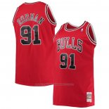 Maillot Chicago Bulls Dennis Rodman #91 Mitchell & Ness 1997-98 Rouge