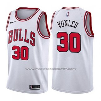 Maillot Chicago Bulls Noah Vonleh #30 Association 2017-18 Blanc