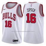 Maillot Chicago Bulls Paul Zipser #16 Association 2017-18 Blanc