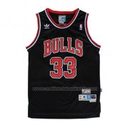 Maillot Chicago Bulls Scottie Pippen #33 Retro Noir