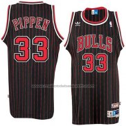 Maillot Chicago Bulls Scottie Pippen #33 Retro Noir2
