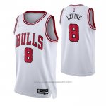 Maillot Chicago Bulls Zach Lavine #8 Association 2021 Blanc