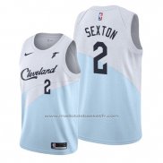 Maillot Cleveland Cavaliers Collin Sexton #2 Earned Bleu