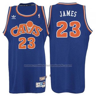 Maillot Cleveland Cavaliers LeBron James #23 Retro 2008 Bleu