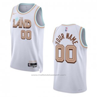 Maillot Cleveland Cavaliers Personnalise Ville 2022-23 Blanc