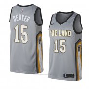 Maillot Cleveland Cavaliers Sam Dekker #15 Ville 2018 Gris