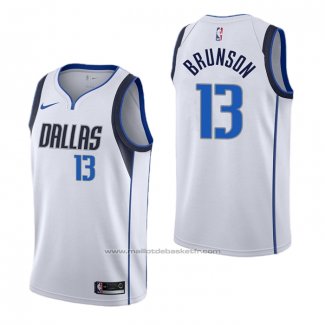 Maillot Dallas Mavericks Jalen Brunson #13 Association Blanc