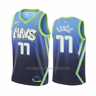 Maillot Dallas Mavericks Luka Doncic #77 Ville Edition Bleu