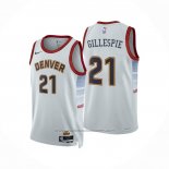 Maillot Denver Nuggets Collin Gillespie #21 Ville 2022-23 Blanc