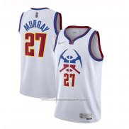 Maillot Denver Nuggets Jamal Murray #27 Earned 2020-21 Blanc