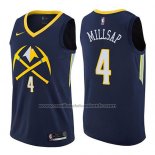 Maillot Denver Nuggets Paul Millsap #4 Ville 2017-18 Bleu