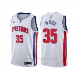 Maillot Detroit Pistons Christian Wood #35 Association Blanc