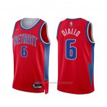 Maillot Detroit Pistons Hamidou Diallo #6 Ville 2021-22 Rouge