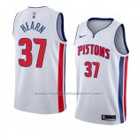 Maillot Detroit Pistons Reggie Hearn #37 Association 2018 Blanc