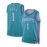 Maillot Enfant Charlotte Hornets LaMelo Ball #1 Classic 2023-24 Vert