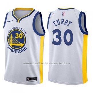 Maillot Enfant Golden State Warriors Stephen Curry #30 Blanc