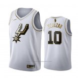 Maillot Golden Edition San Antonio Spurs Demar Derozan #10 Blanc