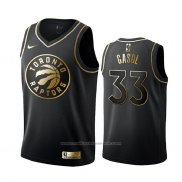 Maillot Golden Edition Toronto Raptors Marc Gasol #33 Noir