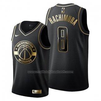 Maillot Golden Edition Washington Wizards Rui Hachimura #8 Noir