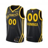 Maillot Golden State Warriors Jonathan Kuminga #00 Ville 2023-24 Noir