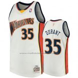 Maillot Golden State Warriors Kevin Durant #35 2009-10 Hardwood Classics Blanc