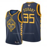 Maillot Golden State Warriors Kevin Durant #35 2019 Bleu