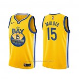 Maillot Golden State Warriors Mychal Mulder #15 Statement Jaune