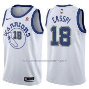 Maillot Golden State Warriors Omri Casspi #18 Hardwood Classic 2017-18 Blanc