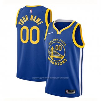 Maillot Golden State Warriors Personnalise Icon 2020-21 Bleu