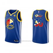 Maillot Golden State Warriors Stephen Curry #30 Filipi#Bleu