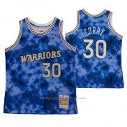Maillot Golden State Warriors Stephen Curry #30 Galaxy Bleu