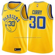 Maillot Golden State Warriors Stephen Curry #30 Hardwood Classic 2018 Jaune