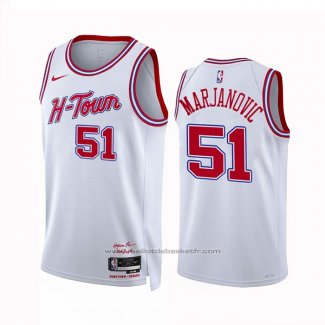 Maillot Houston Rockets Boban Marjanovic #51 Ville 2023-24 Blanc