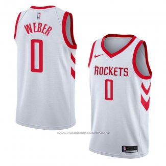 Maillot Houston Rockets Briante Weber #0 Association 2018 Blanc