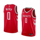 Maillot Houston Rockets Briante Weber #0 Icon 2018 Rouge