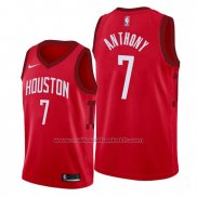 Maillot Houston Rockets Carmelo Anthony #7 Earned Edition Rouge