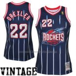 Maillot Houston Rockets Clyde Drexler #22 Retro Bleu