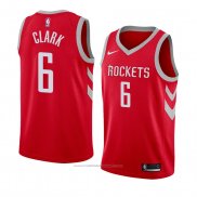 Maillot Houston Rockets Gary Clark #6 Icon 2018 Rouge