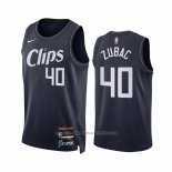 Maillot Los Angeles Clippers Ivica Zubac #40 Ville 2023-24 Bleu