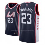Maillot Los Angeles Clippers Lou Williams #23 Ville 2018-19 Bleu